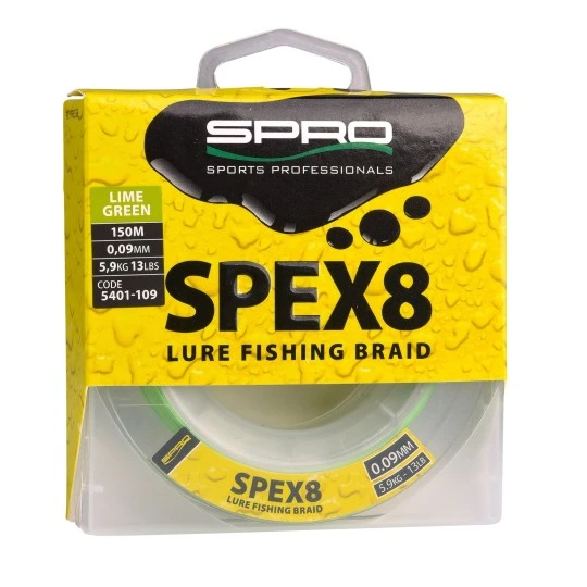 SPRO SPEX8 Braid Lime Green / 150m 3 SPRO SPEX8 Braid Lime Green / 150m
